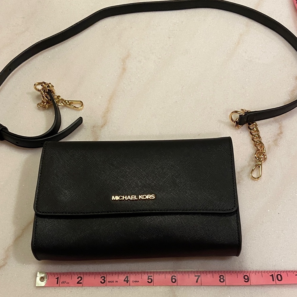 Michael Kors Black Crossbody Wallet